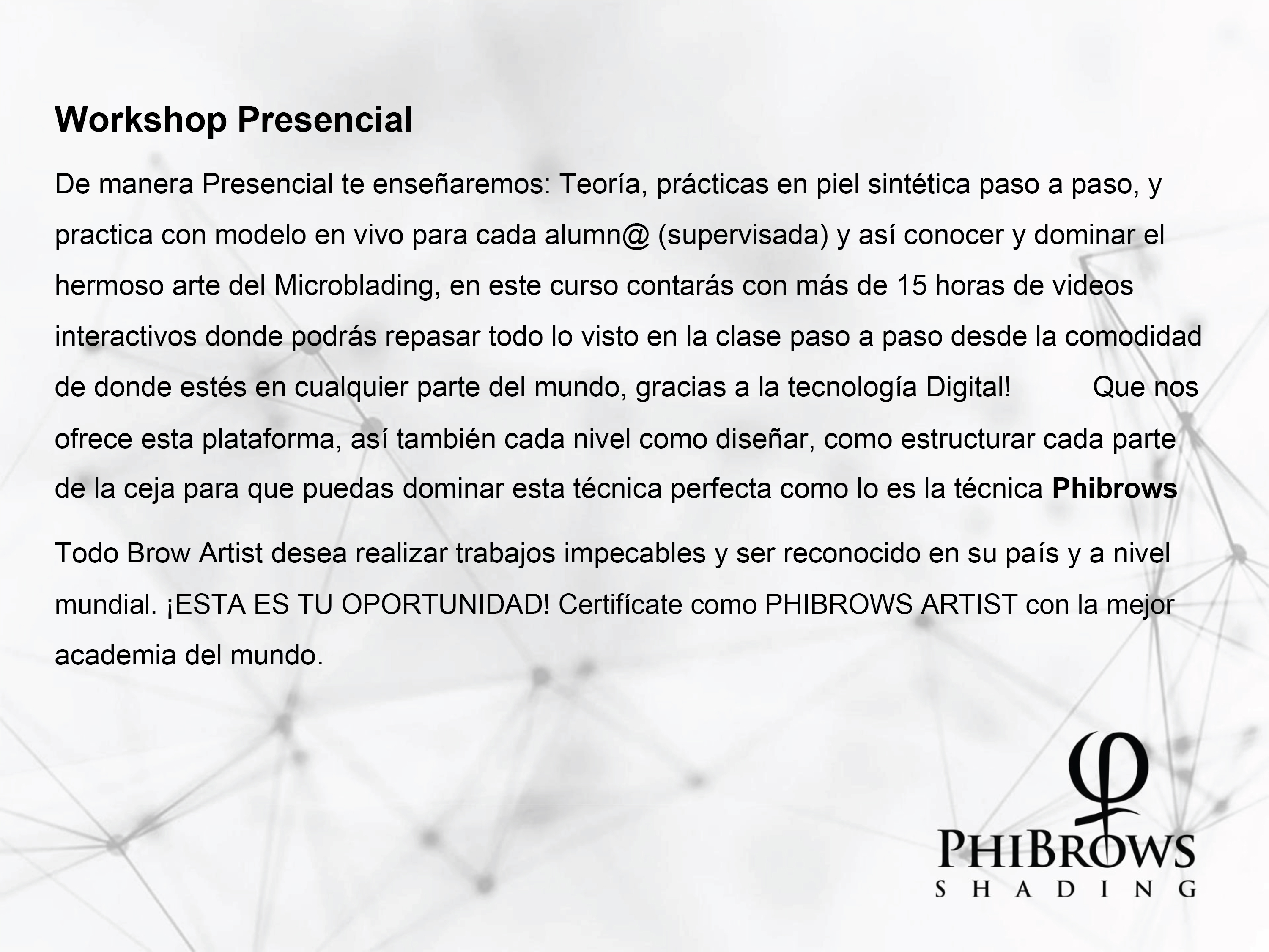 PhiBrows Shading Presencial